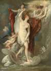 Venus At Her Birth Attired By The Three Graces Traditional Print