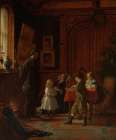Christmas Time, The Blodgett Family 1864 Traditional Print