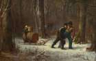 On Their Way to Camp 1873 Art Print