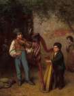 The Young Musicians 1862 Art Print