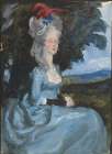Study for Aunt Pedigree, from Oliver Goldsmiths She Stoops to Conquer Art Print