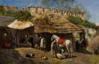 Blacksmiths Shop at Tangiers 1876 Art Print