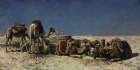 Camels beside a cistern 1880 Art Print