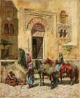 Entering the Mosque 1880 Art Print