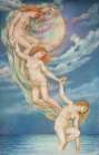 Moonbeams Dipping Into The Sea 1918 Art Print
