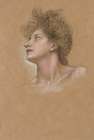 Study of a womans head Art Print
