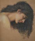 Study of female head for The Cadence of Autumn (1905) II Art Print