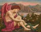 The Angel With The Serpent Art Print