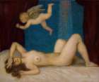 Danae and the Golden Shower 1909 Art Print by Franz von Stuck