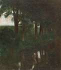 Trout pond 1890 Art Print