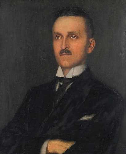 Male portrait of Heinrich Butzer 1921 Art Print