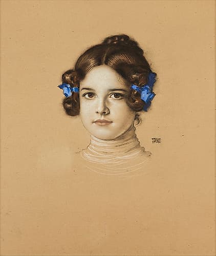 Mary Stuck, the artists daughter Art Print