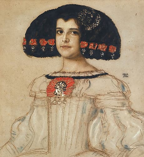 Mary, the artists daughter, in velasquez dress Art Print
