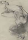 Nude Woman Lying on the Ground 1896 Art Print