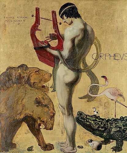 Orpheus and the animals 1891 Art Print