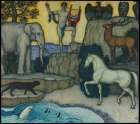 Orpheus and the Animals 1924 Art Print