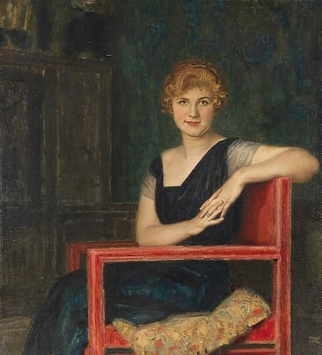 Portrait of a lady 1916 Art Print