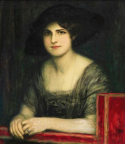 Portrait of daughter Mary 1916 Art Print