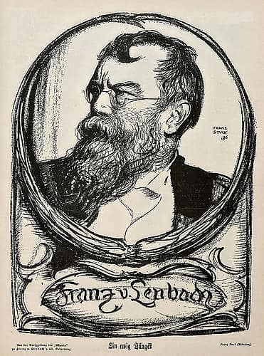 Portrait of Franz von Lenbach 1896 Art Print