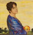 Portrait of Frau von Stuck 1914 Art Print