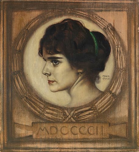 Portrait of Gemma Bierbaum 1902 Art Print