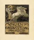 Poster for the IX International art exhibition in Munich 1905 Art Print
