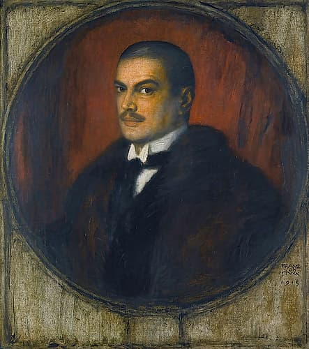 Self portrait 1915 Art Print