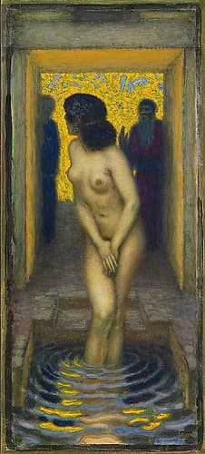 Susanna in the bath 1913 Art Print