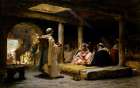 Cafe at Biskra, Algeria 1884 Art Print