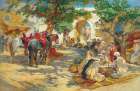 Chess Players, Biskra Art Print