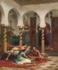 Idle Moments 1875 Traditional Print