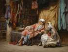 In The Souk, Tunis 1874 Art Print