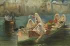 Return from the festival, Algiers Art Print