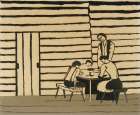 Family Supper, Saying Grace 1946 Traditional Print
