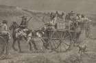 A fur train from the far north 1888 Art Print