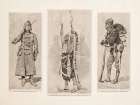 A United States trooper, The medicine mans signal, A United States infantry soldier 1891 Vintage Print
