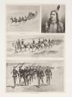 Concentrating troops on the northern Indian agencies 1890 Art Print