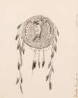 Illustration for The Song of Hiawatha 1889 Vintage Print