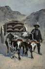 Ox cart traiguen ca 1890 Art Print