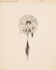 Shield, illustration for The Song of Hiawatha 1889 Vintage Print