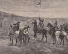 Signaling the main command 1886 Harpers Image Art Print