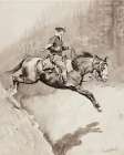 The Bell Mare Over a Bad Place circa 1893 Art Print