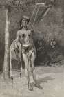 The ordeal in the sun dance among the Blackfeet Indians 1890 Vintage Print