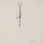 Ute Earring 1891 Vintage Print