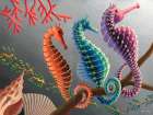 Three Seahorses Art Print