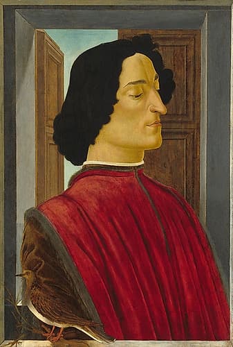 Giuliano de Medici ca 1478 Art Print by Sandro Botticelli