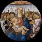 Mary with the Child and Singing Angels ca 1477 Art Print