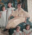 Comtesse dYanville and Her Four Children ca 1895 Art Print