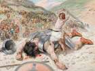 David Cuts Off the Head of Goliath Art Print