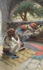 David Plays the Harp Before Saul Art Print